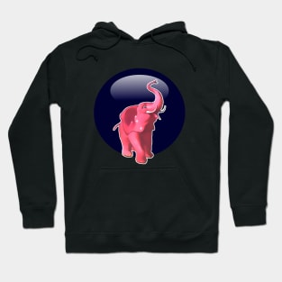 Hot pink baby elephant Hoodie